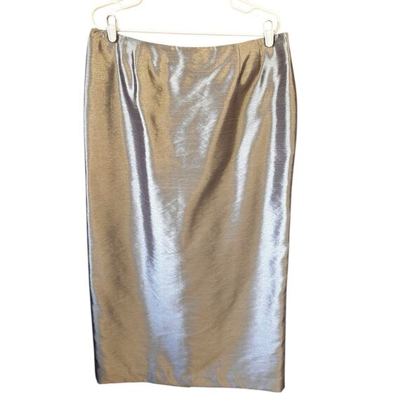 Alex Evenings Women’s Beige Satin Sequin Mother of The Bride Jacket Skirt Sz. 16 - Picture 3 of 16